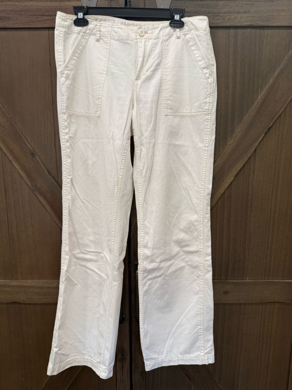 Y2K LONDONJEAN Cream Straight-Leg Marisa Fit Pants